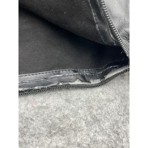 Sam Edelman Penny Black Leather Tall Back Zip Riding Boots Women 6.5M - Picture 15 of 16